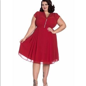 Hell Bunny Red Vintage Dress